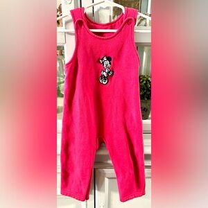 Vintage Disney Pink Bodysuit with Minnie Mouse